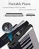 Longeye Foldable Piano Keyboard 88 Key Folding Piano Portable Electric Keyboard Semi Weighted Digital Piano for Beginners with Headphone, Sustain Pedal, Music Rest, Carry Case (Enhanced Sound)