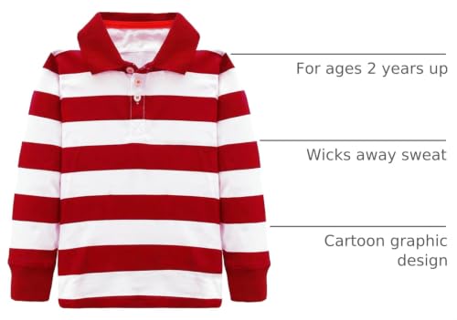 Image of Boys Rainbow Striped Shirt Cotton Long Sleeve T-Shirts