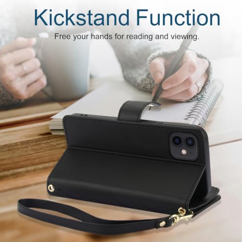 Coque iPhone 12 Mini zippée et protecteur d'écran avec support de visionnage - 5