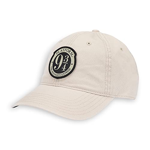 Harry Potter Platform 9 ¾ Cream Adults Curved Peak Cap - Official Licensed Merchandise - Great Gift Idea