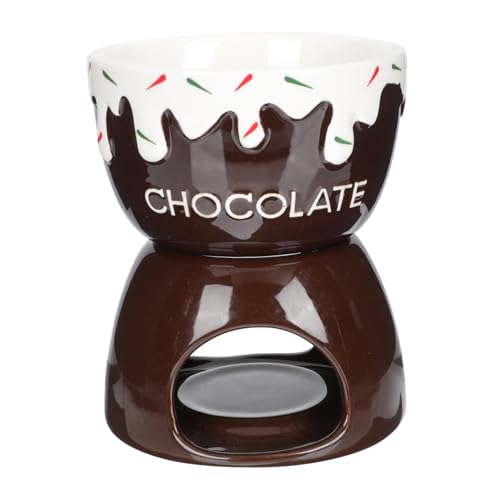FUNNETOYU 1 Satz Schokoladen-Fondue-Set Keramik