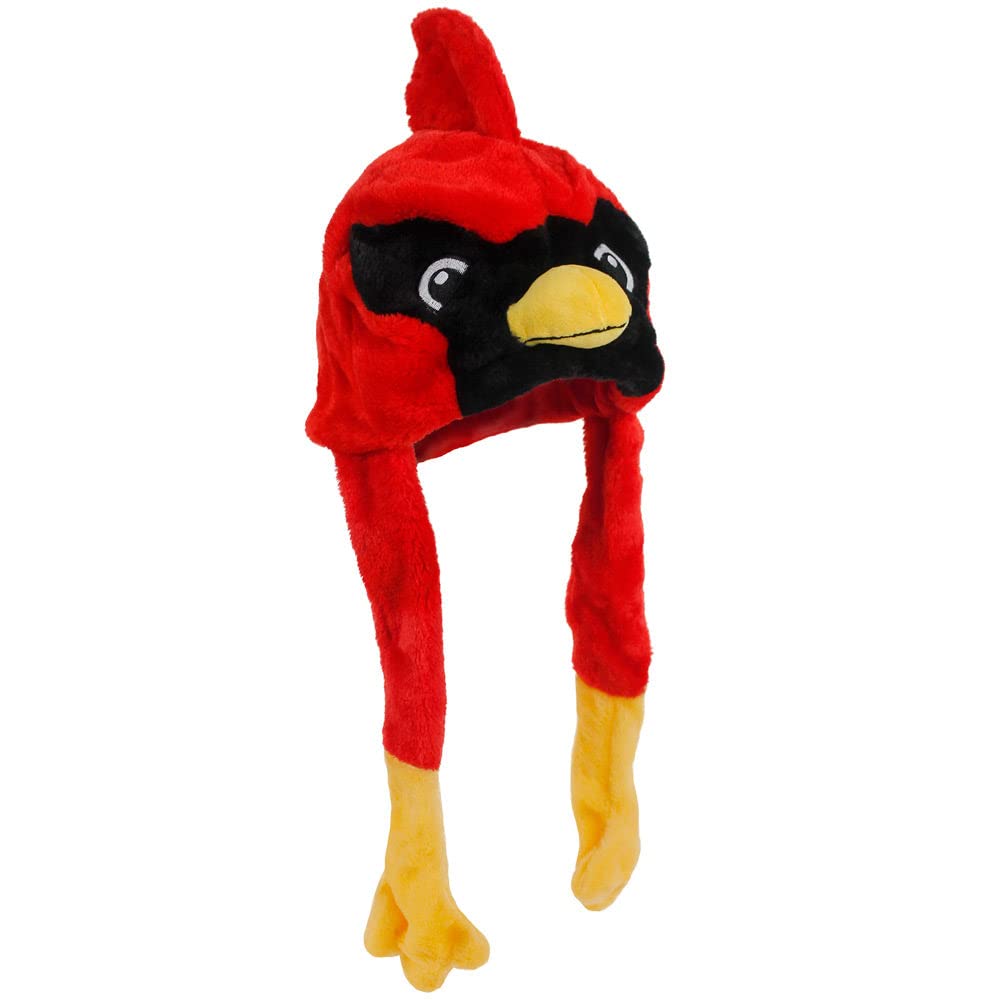 American Carnival MartHat-A-Mals Soft Plush Red Bird Cardinal Mascot Hat