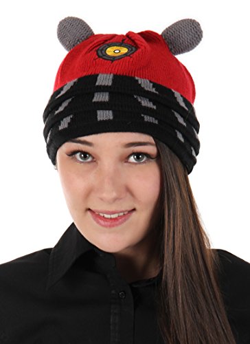 elope Doctor Who Dalek Costume Knit Beanie Red