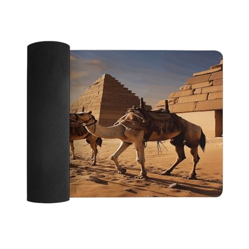 Mouse Pad grande de goma VstaDank estilo Egipto 60x30 cm miniatura 3