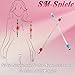 Metal Pezón Pinzas 2 Pcs Pezón Pinzas SM Erótico Ajustable Pezón Pinzas Clítoris Pezón Masaje Masturbación Bdsms Juguetes Extreme para Fetiche Hombres Mujeres Parejas Esclavo (rojo + azul)