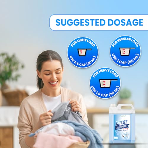 Image of BlingMing Laundry Liquid Detergent, for Front Load and Top Load Washing Machine, Biodegradable, Non-Toxic, Eco-Friendly Liquid, Contain Natural Ingredients, Long Lasting.