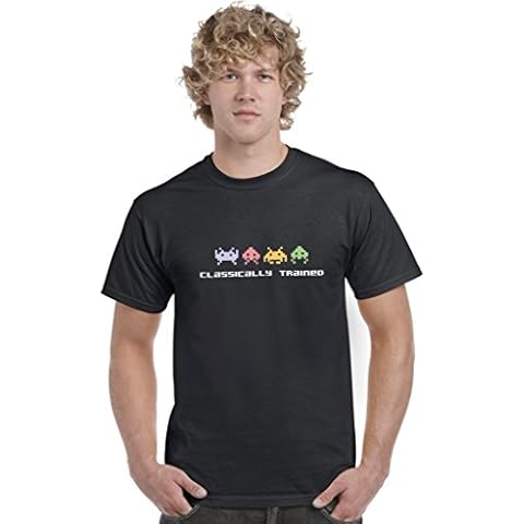 Classically Trained Gaming Gamer Geek Unisex T-Shirt Top Tee Black Cover
