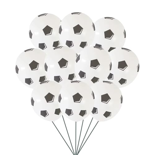 Image of Party Decorz Football Print Latex Balloon Set Of 10 pcs For Kids Football Theme Birthday Party Decoration, Surprise Party