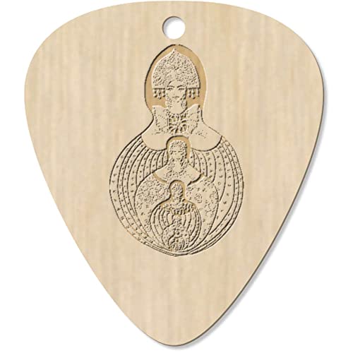 Azeeda 7 x ‘Poupée Russe Motif’ médiator/pic de Guitare (GP00026899) - Les Beatles, Paul McCartney, John Lennon, RIngo Starr, George Harrison Azeeda 7 x 'Poupée Russe Motif' médiator/pic de Guitare (GP00026899)