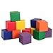 Costzon Soft Blocks, Toddler Foam Block Playset for Safe Active Play and Building, Indoor Climbers Stacking Play Set Learning Toys for Toddlers, Baby, Kids and Preschooler (8-Inch, 12-Piece)