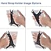 TFY Security Hand Strap Holder Finger Grip Compatible with Kindle E-Readers - Kindle e-Reader 6Inch / Kindle Paperwhite/Voyage/Oasis/Nook GlowLight Plus/Sony PRS-300 / PRS-350 (Black)