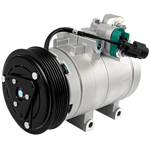 Image of SCITOO AC Compressor for Ford for Escape 2.3L 2005 2006 2007 | Fast Cooling, Ultra Low Noise (≤72 dB) Air Conditioner Compressor for Summer, with Clutch, 68144 5512369 6512369 7512369