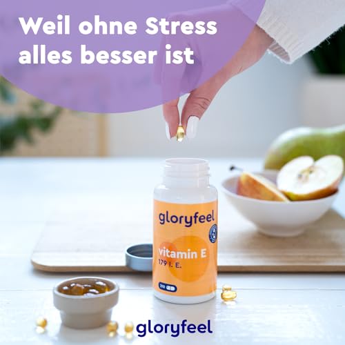 Vitamin E Kapseln - Stabilster Premium Rohstoff (DL-alpha-Tocopherylacetat) - Bioaktives Vitamin E 179 IE - Hochwertige 210 Kapseln für 100 Tage Vollversorgung - Laborgeprüft – Bild 3