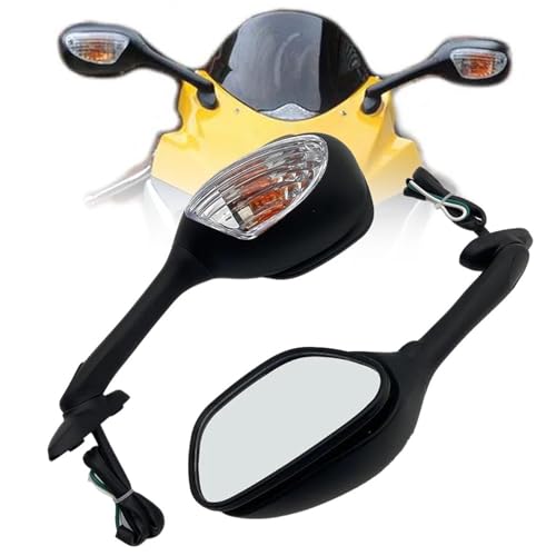 Espejos retrovisores para moto Suzuki GSX-R600 y R750 para rutas en carretera y tandas de circuito