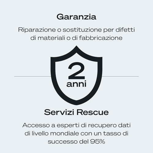 One Touch 1TB, Hard disk esterno portatile, USB 3.0, 6 Mesi e Mylio Photos & Dropbox, Data Rescue Service (STKY1000404) - Hdd - Immagine 9