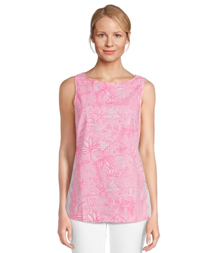 (取寄) リリー ピュリッツァー レディース チュニック Lilly Pulitzer women Palmita Tunic Conch Shell Pink Pennys Playground Lilly Pulitzer Women's Palmita Tunic, Conch Shell Pink Pennys
