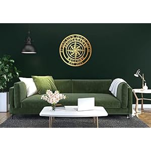 Nautical compass wall decor sign nautical wall decor custom nautical compass metal signpersonalized longitude latitude gps metal sign housewarming gift idea for husband wife realtor gift idea  urban country home decor