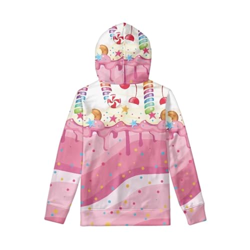 Image of Coloranimal Unisex Girls and Boys Long Sleeve Hoodies Hoody Athletic Pullover Sweatshirts Tops Age 6-16year