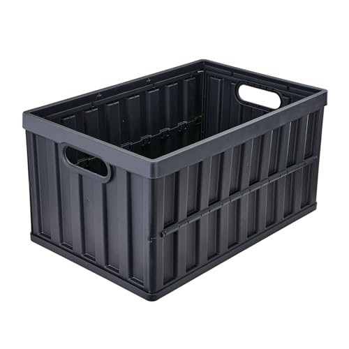 VEVOR 3er-Set 65L Profi Klappbox aus PP Transportbox mit Deckel Faltbarer Aufbewahrungsbox mit Handgriff Stapelbare Kisten Storage Box Faltboxen Stapelboxen für Aufbewahrung & Transport