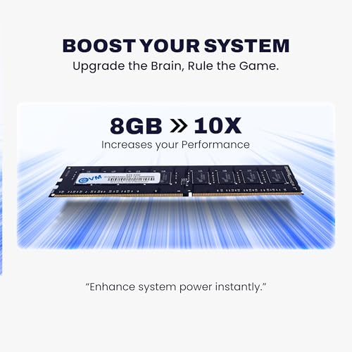 Image of EVM 8GB DDR4 Desktop RAM 3200MHz - Unleash Your System's Full Potential - Perfect for Gamers, Office Work, and More - 10 Year Warranty (EVMT8G3200U88P)
