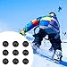 YueShengYCHUANG 9 Pieces Snowboard Stomp Pads Snowboard Grip Sticker Anti Slip Mat Aluminum Skis Board Pad Outdoor Grip Suitable for Men Women Beginners Skiing Snowbo, Black