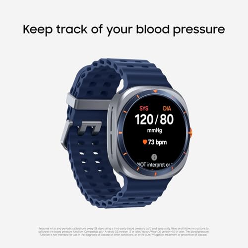 Image of Samsung Galaxy Watch Ultra (2025) 47mm LTE Smartwatch, Titanium Casing, Advanced Sleep Coaching, Running Coach, Energy Score, Heart Rate Tracking, GPS, Titanium Gray [US Version, 2 Yr Warranty]