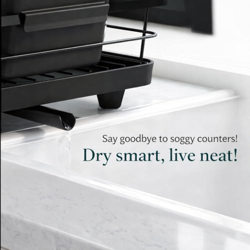 Image of RADIANT Basket Drainer & Dish Drainer Basket for Kitchen /Utensil Stand for Kitchen /Dish Drying Rack with Drainer /Bartan Stand /Dish Rack (Black 360)