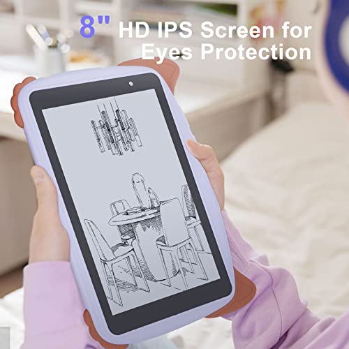 C idea Kids Tablet 8 polegadas, tablet Android 12 para crianças com estojo incluído, 32 GB Quad Core