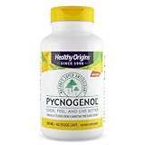 Healthy Origins Pycnogenol 150 mg, French Maritime Pine Bark Extract, Natures Super Antioxidant, Antioxidant, Non-GMO, Vegan, 60 Veggie Capsules