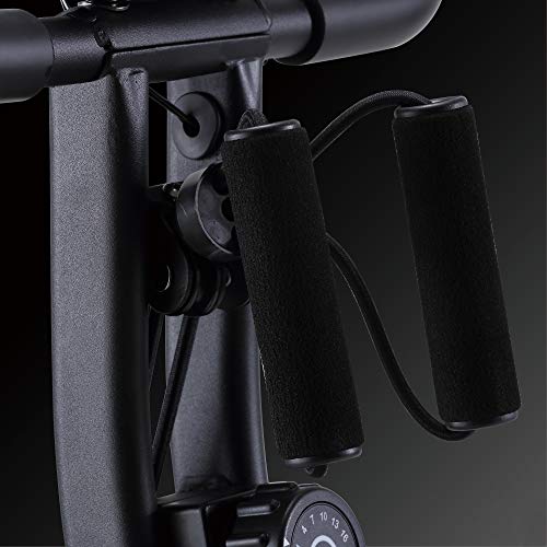 ECHANFIT Indoor Cycling Bike Folding Magnetic Exercise Upright Bike Stationary with 16 Levels Resistance Arm Training Bands and Electronic Display - Home Fitness Guru ECHANFIT Indoor Cycling Bike Folding Magnetic Exercise Upright Bike Stationary with 16 Levels Resistance Arm Training Bands and Electronic Display - Image 9