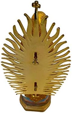 Miniatura 3 de Virgen De Guadalupe Con Manto Brilloso 12 pulgadas Nuestra Señora de Guadalupe - Figura religiosa amarilla brillante