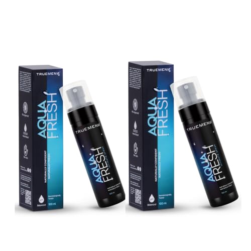 Image of Aqua Fresh Intimate Spray for Men 100ml- pH Balanced, Anti-Bacterial, Anti-Itch, Anti-Odour | with Aloe Vera & Tea Tree | FDA approved & Dermatologically Tested - Pack of 2