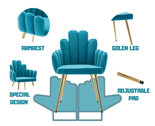 Sillón plegable goma metalizado azul miniatura 3
