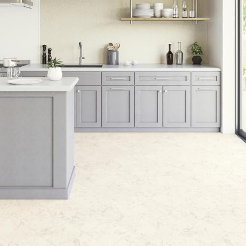 壁紙屋本舗 クッションフロア フロアシート 約 90cm幅 大理石 タイル 白 ホワイト 拭ける 床 シート トイレ 玄関 賃貸 サンゲツ HM12047 約90cm×10m2本セット 【受注生産品・キャンセル不可】