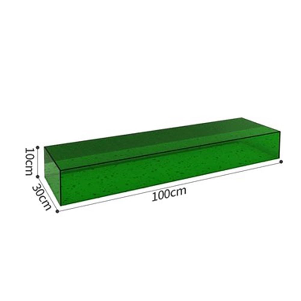 Mensole espositive in Acrilico Colorate, mensole galleggianti per Scarpe Sportive, Grandi e Trasparenti, mensole a Muro per libreria e contenitori per Camera da Letto (Verde, 100x3