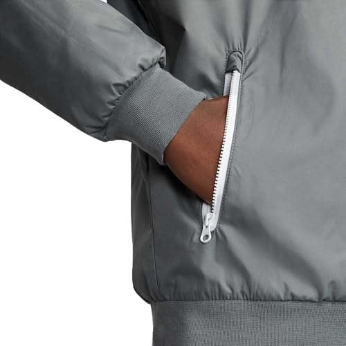 Nike Sportswear Windrunner Men's Jacket (US, Alpha, XX-Large, Regular, Regular, Smoke Grey/White/Smoke Grey/Black) - image 4