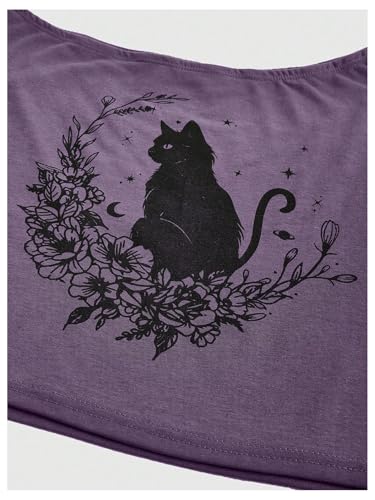 SOLY HUX Women's Off The Shoulder Crop Tops Graphic Tees Y2k Short Sleeve Loose Fit T Shirts Streetwear4