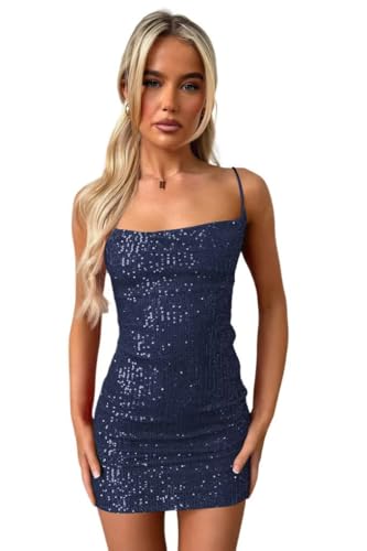 RSOETOO Sparkly Sequin Homecoming Dresses for Teens 2025 Glitter Mermaid Short Prom Cocktail Dress RO334