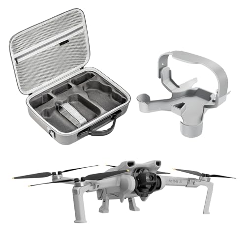DJI Mini 3 Kit Accessoires, Sac de Transport pour Drone, Support pour Hélices de Drone, Train d'Atterrissage, Compatible avec Télécommande DJI Mini 3 Pro RC-N1