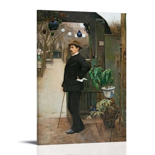 Affiche Santiago Rusiñol Portrait Miquel Utrillo décoration murale salon