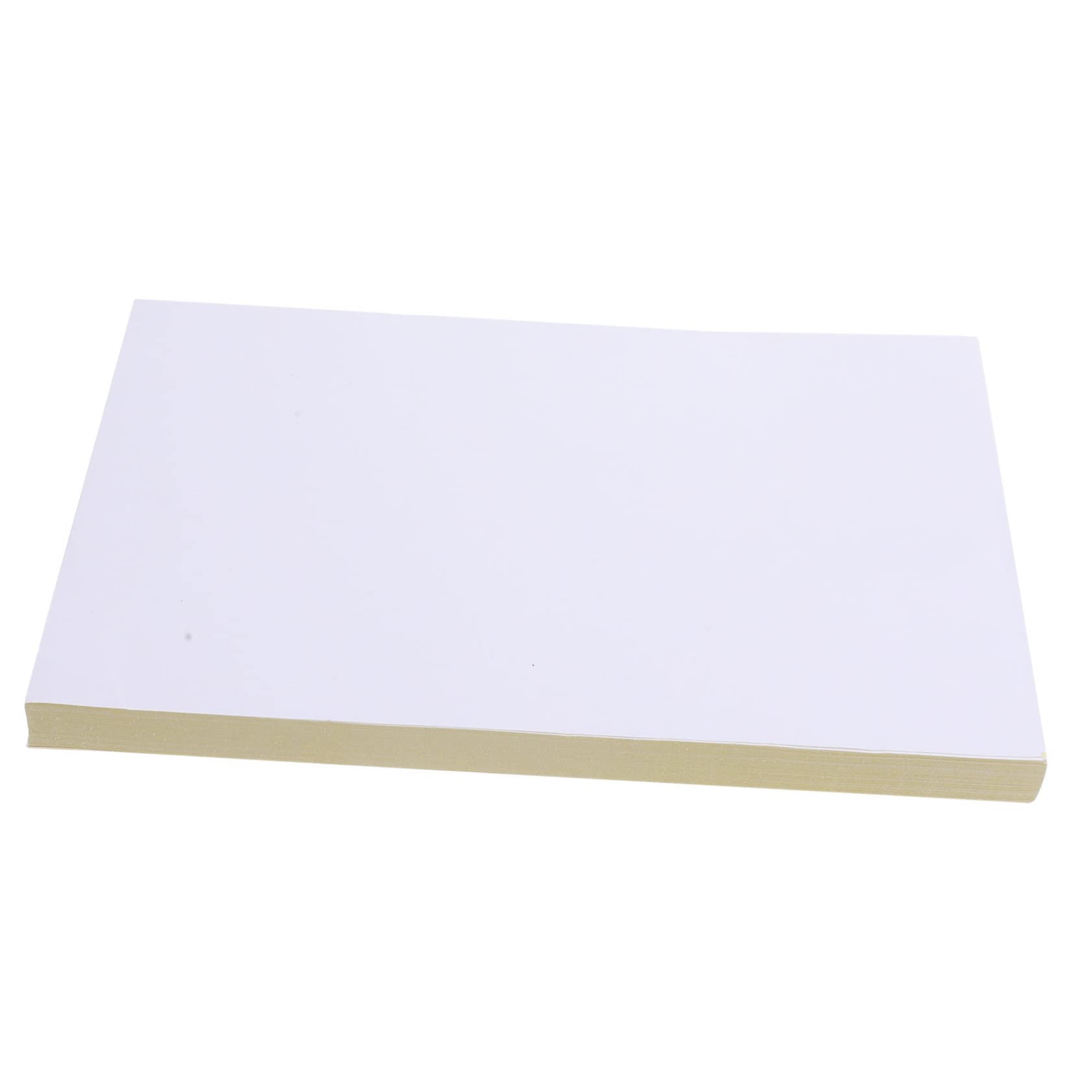 100 Hojas de Papel Adhesivo Imprimible para Etiquetas de Color Claro Multiusos, Compatibles Impresoras Láser E Inyección, Ideales para Proyectos Artísticos