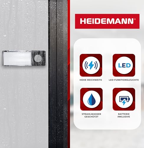 Heidemann Funkklingel Set HX Style mit Sender und Empfänger