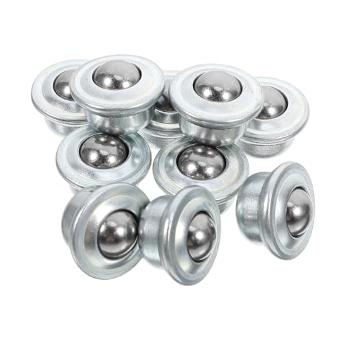 OSOLADY Universal 10pcs Roller Ball Bearings Steel Ball Caster Wheel for Furniture Sturdy Easy to Install