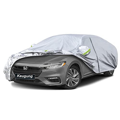Image of Kaugung 6 Layers Car Cover Custom Fit Honda Insight from 2019 to 2025, Waterproof All Weather Resistant Outdoor Indoor Sun Rain Dust Snow Protection.(USA Warehouse,Within 3-7 Days)
