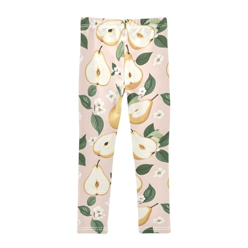 Pear Blossom Girls Leggings Soft Stretch Workout Yoga Dance Pants for Kids Casual Tights2