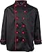 KNG Men's Executive Chef Coat with Contrast Piping and Buttons