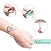 ttstar Essential Oil Diffuser Bracelet Stainless Steel Aromatherapy Locket Adjustable Bracelet Set with 24 Refill Pads in 12 Assorted Colors, Gifts Set for Women(Rose Gold)