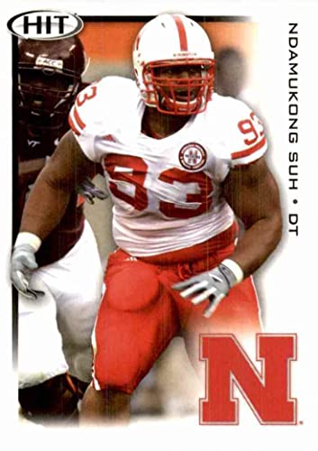 Ndamukong Suh DT / Nebraska (RC - Rookie Card) FIRST EVER NFL Trading Card - 2010 Sage HIT Football...
