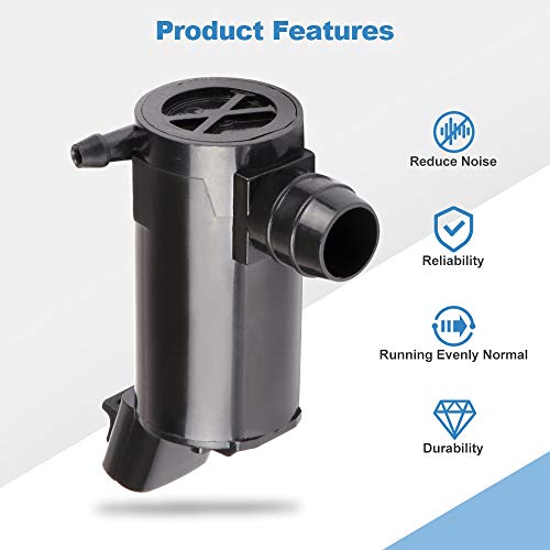 Image of ROADFAR Front Windshield Washer Pump Compatible for Toyota for Solara 99-08 | Fit For Lexus For LS430 2001-2006|For Toyota For Corolla 2003-2008|For Toyota For Land Cruiser|OEM:85330-12340|with Grommet