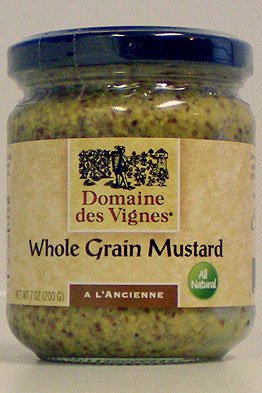 Domaine des Vignes 52001 7 oz. Whole Grain Mustard44; Pack of 6